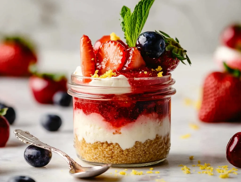 No-Bake Cheesecake Jars