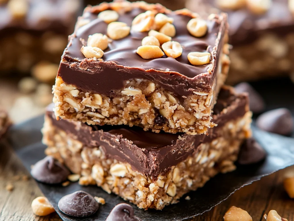 No-Bake Peanut Butter Oat Bars