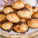 Chocolate Dipped Coconut Macaroons