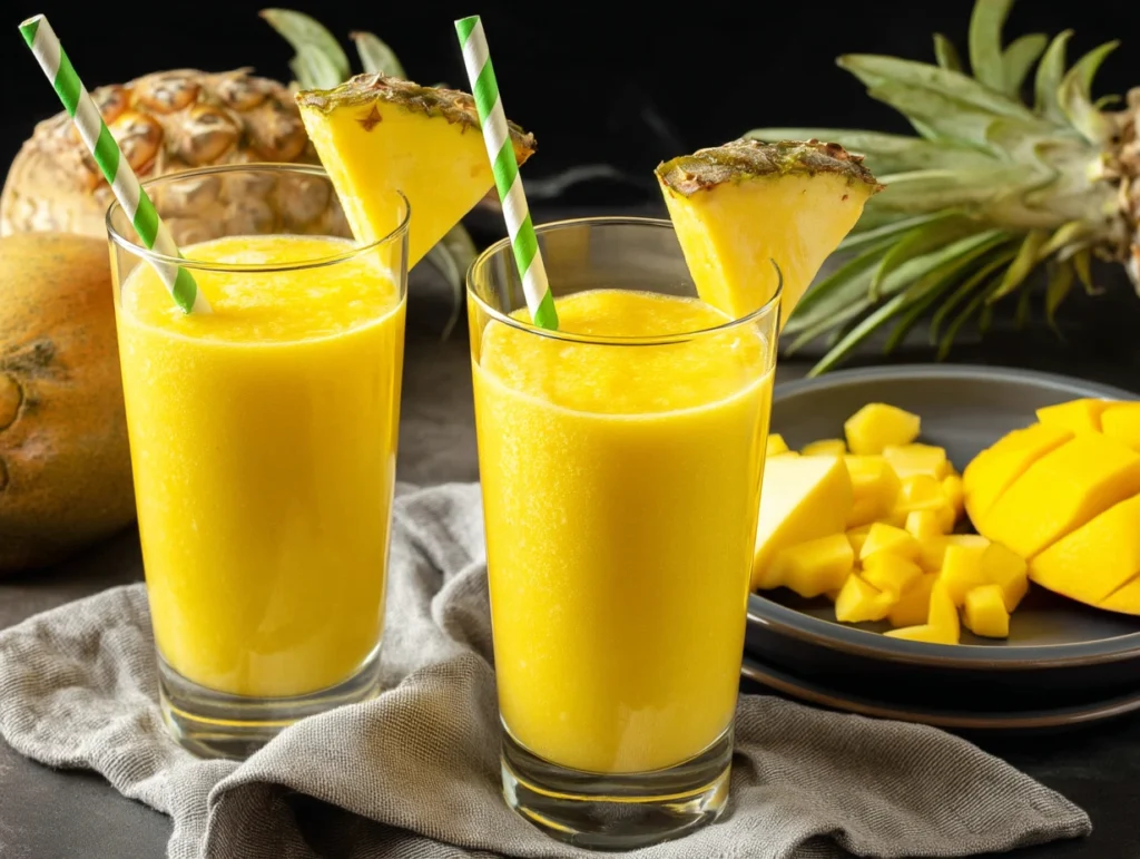 Tropical Pineapple Mango Smoothie
