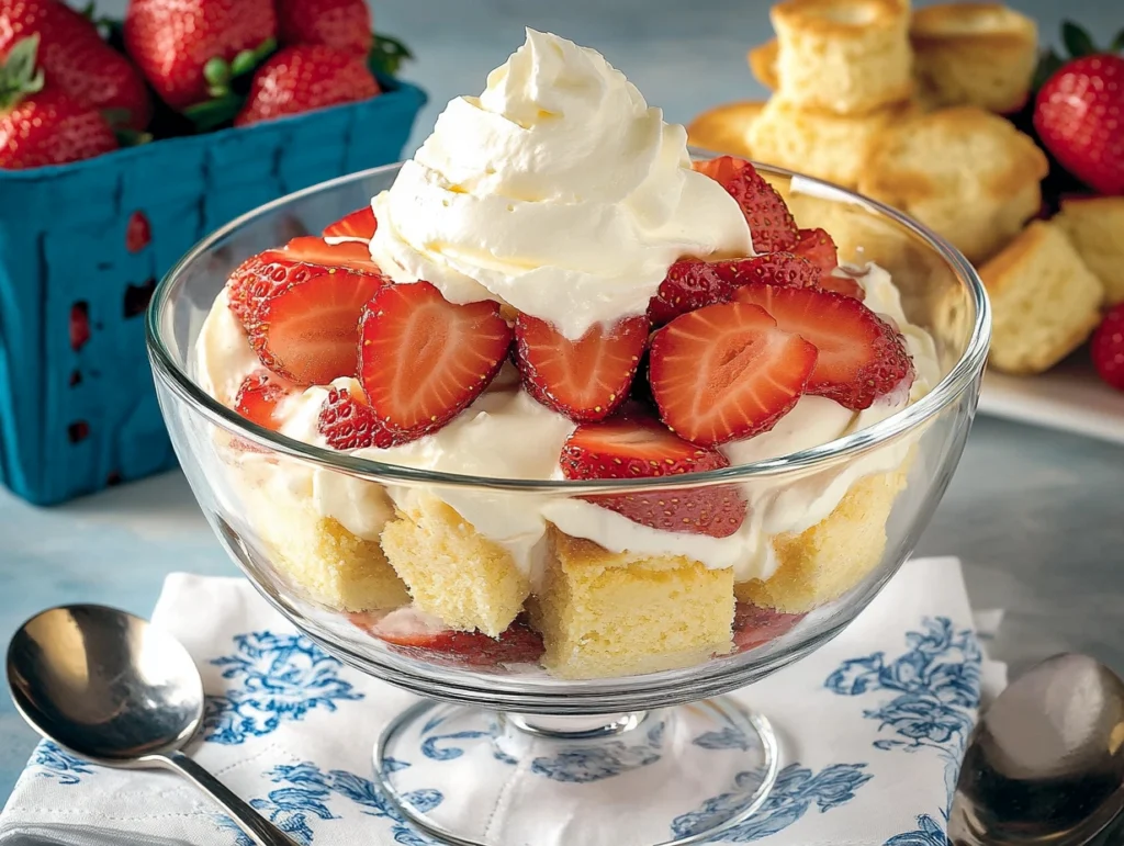 Strawberry Shortcake Trifle