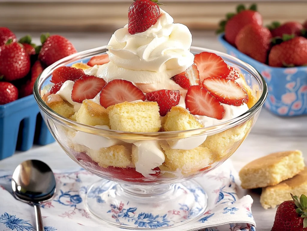 Strawberry Shortcake Trifle