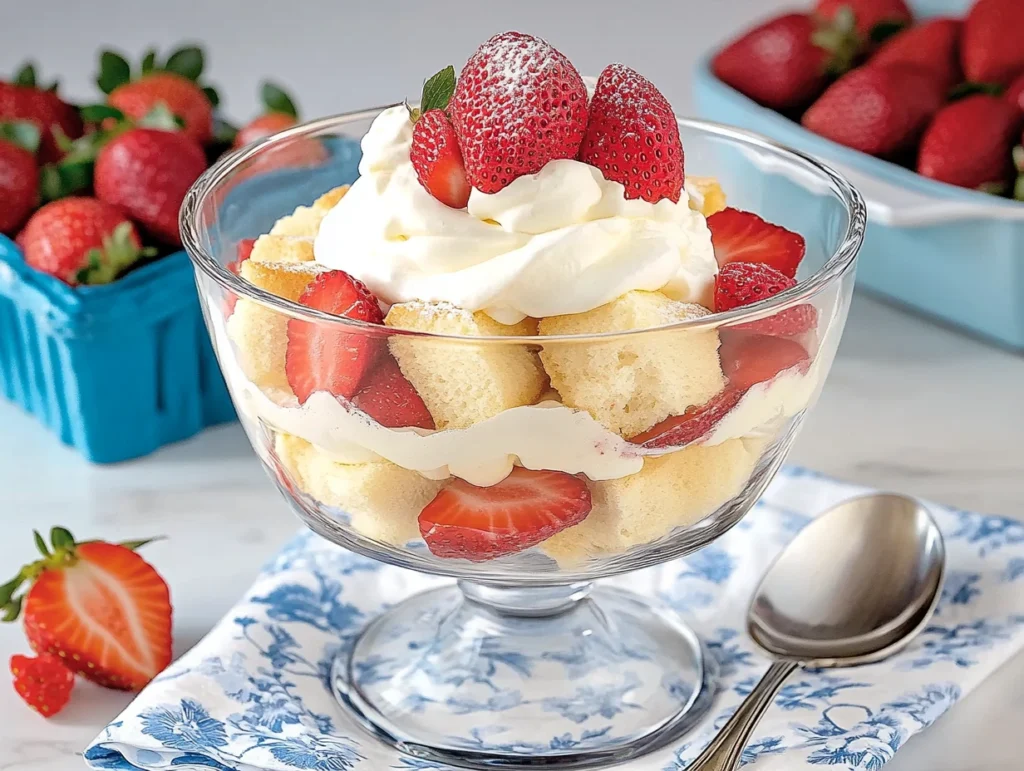 Strawberry Shortcake Trifle