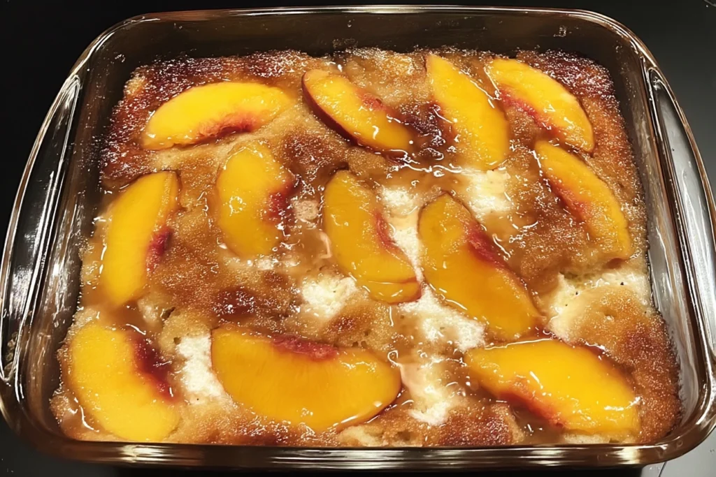 peach dump cake