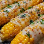 Cheesy Garlic Butter Corn on the Cob