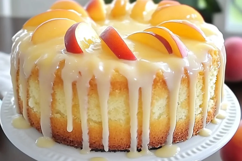 Peach Buttermilk Pound Cake