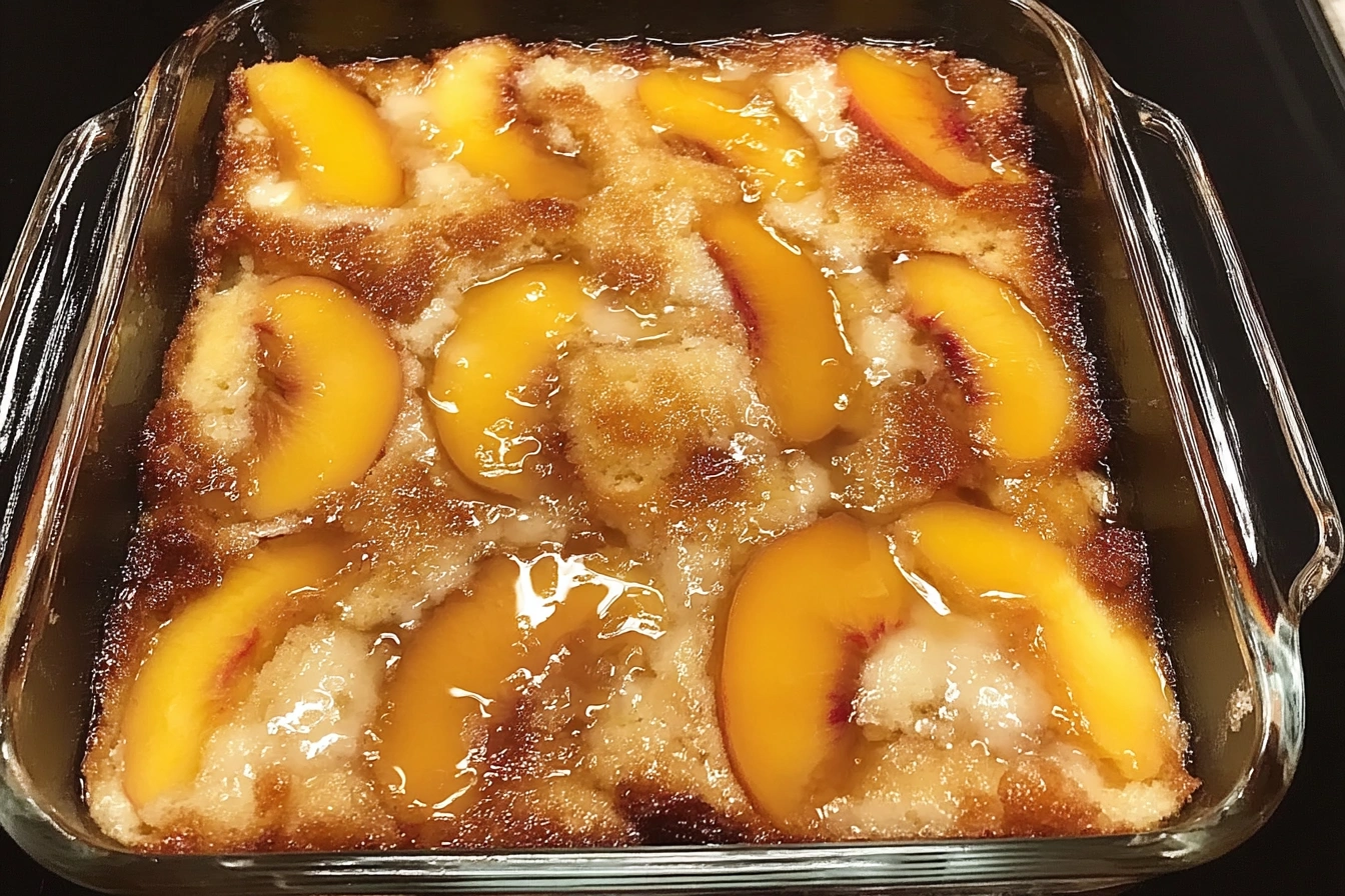 peach dump cake