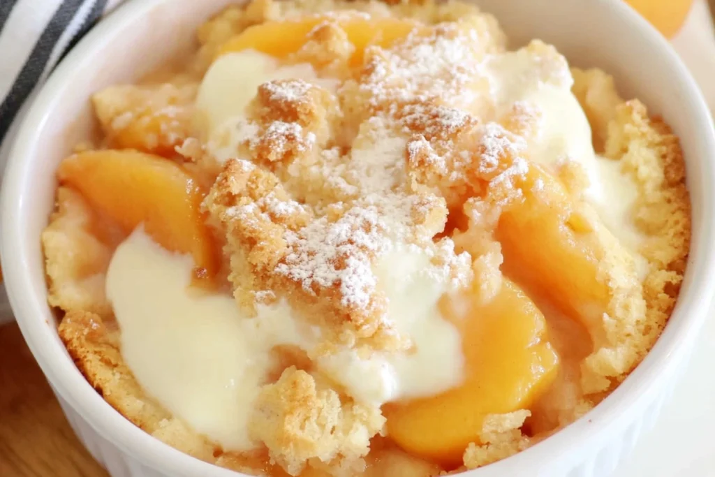 peach cobbler