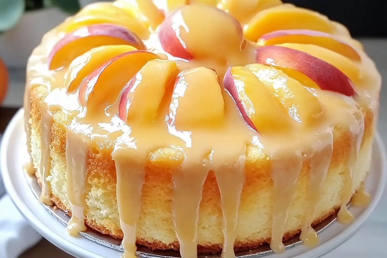 Peach Buttermilk Pound Cake