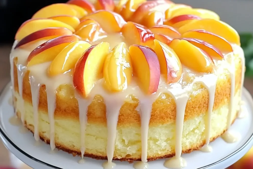 Peach Buttermilk Pound Cake