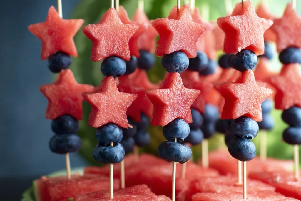 patriotic fruit kabob skewers