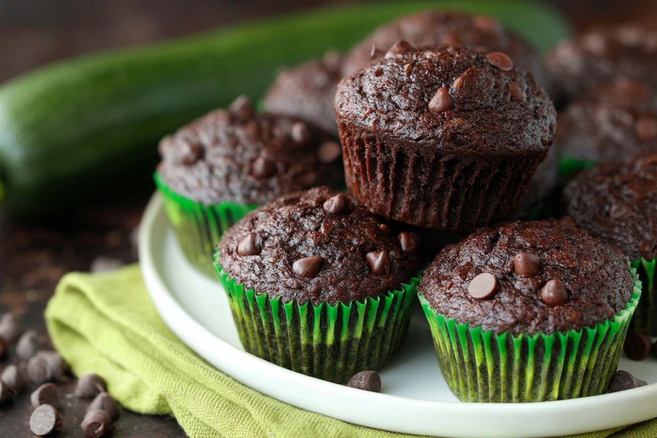 Chocolate Zucchini Muffins Chocolate Zucchini Muffins
