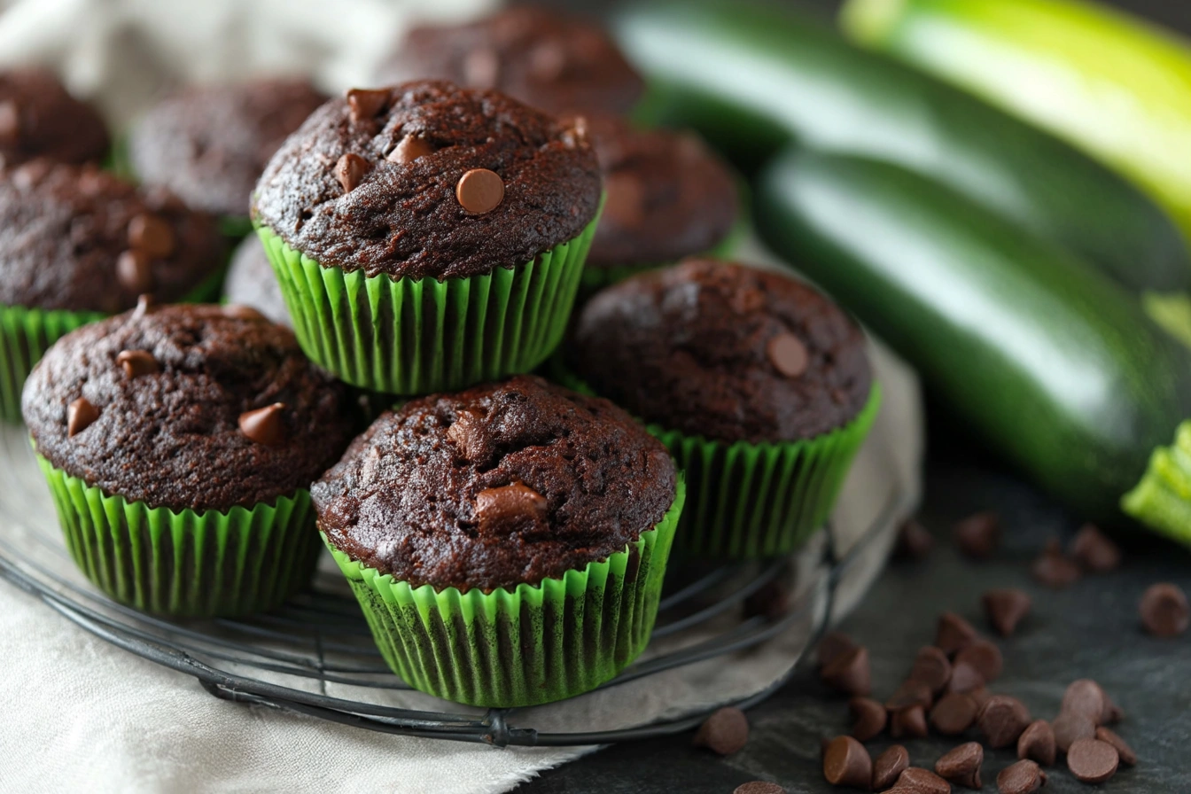 Chocolate Zucchini Muffins Chocolate Zucchini Muffins