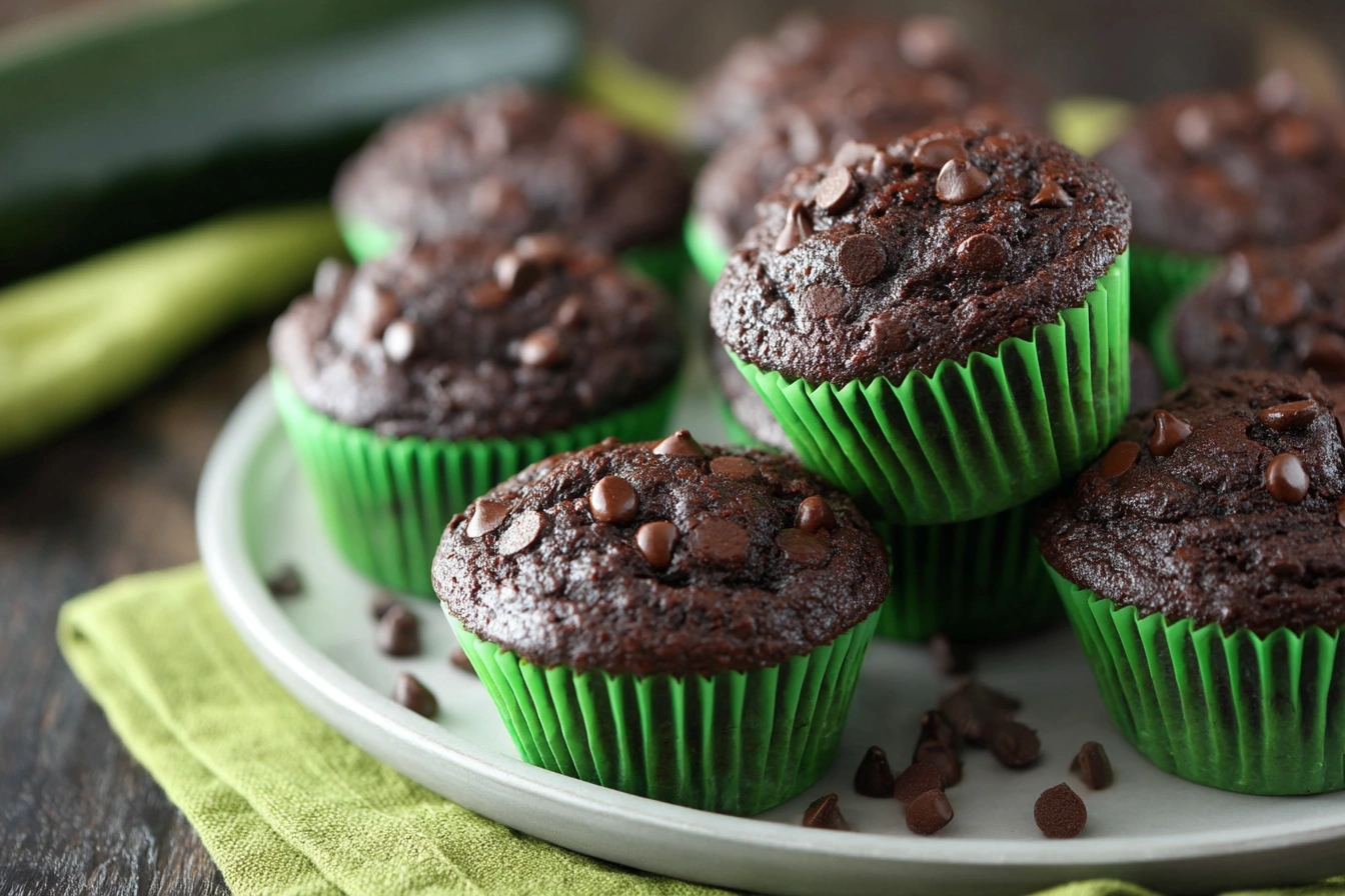 Chocolate Zucchini Muffins