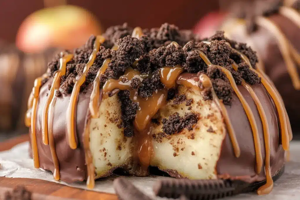 caramel apple slices