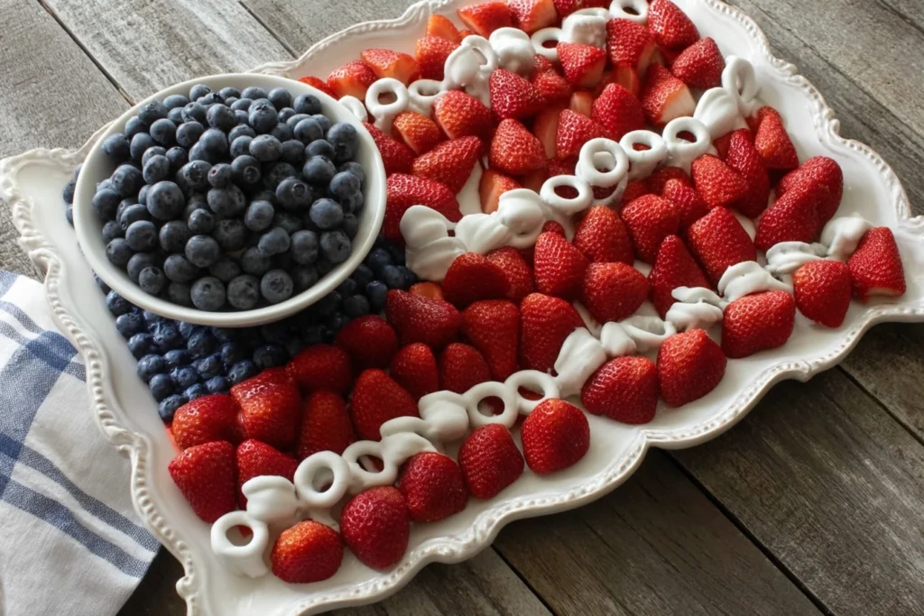 4th of July fruit platter
