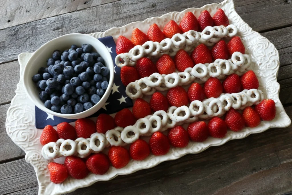 4th of July fruit platter