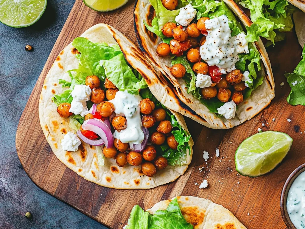 Mediterranean Chickpea Wrap