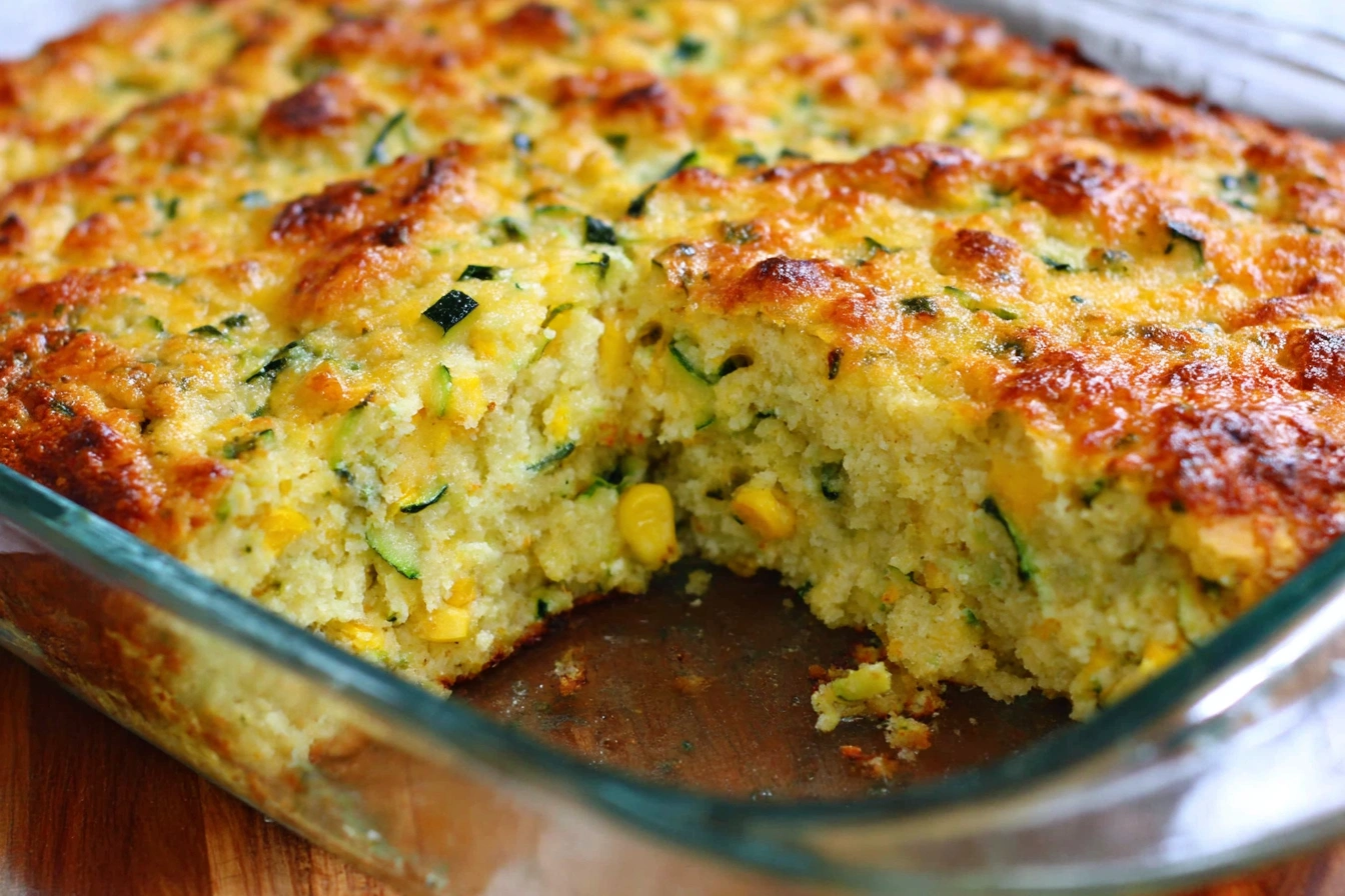 Zucchini Cornbread Casserole Zucchini Cornbread Casserole
