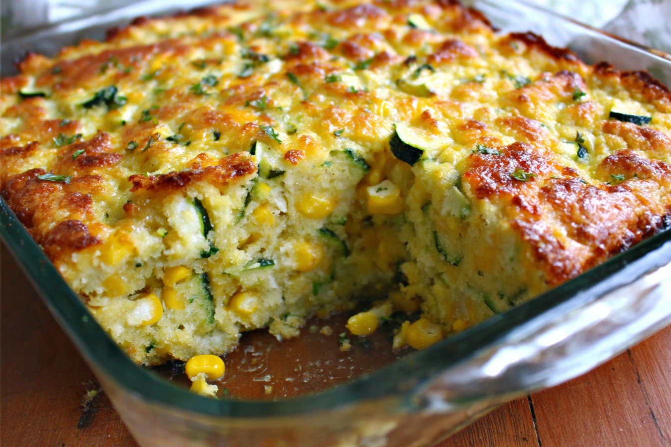 Zucchini Cornbread Casserole Zucchini Cornbread Casserole