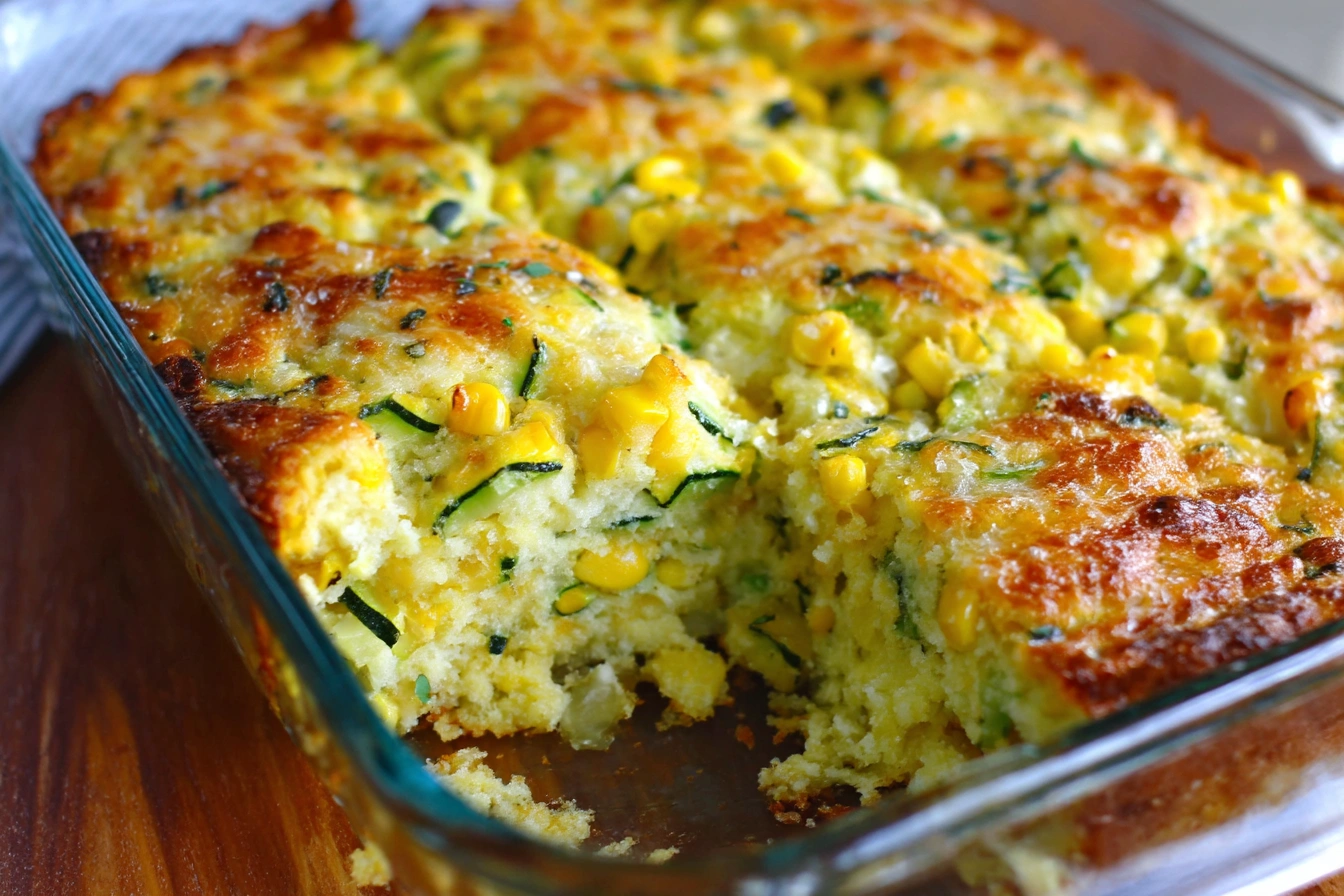 Zucchini Cornbread Casserole