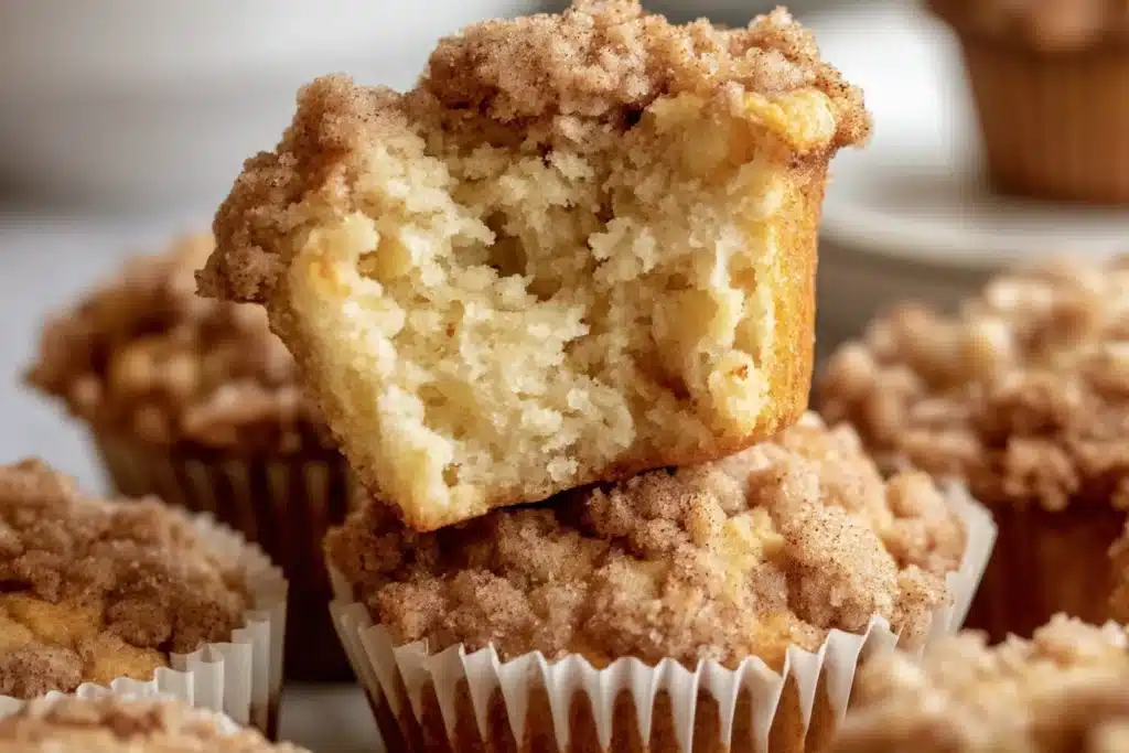 apple muffins with crumb topping