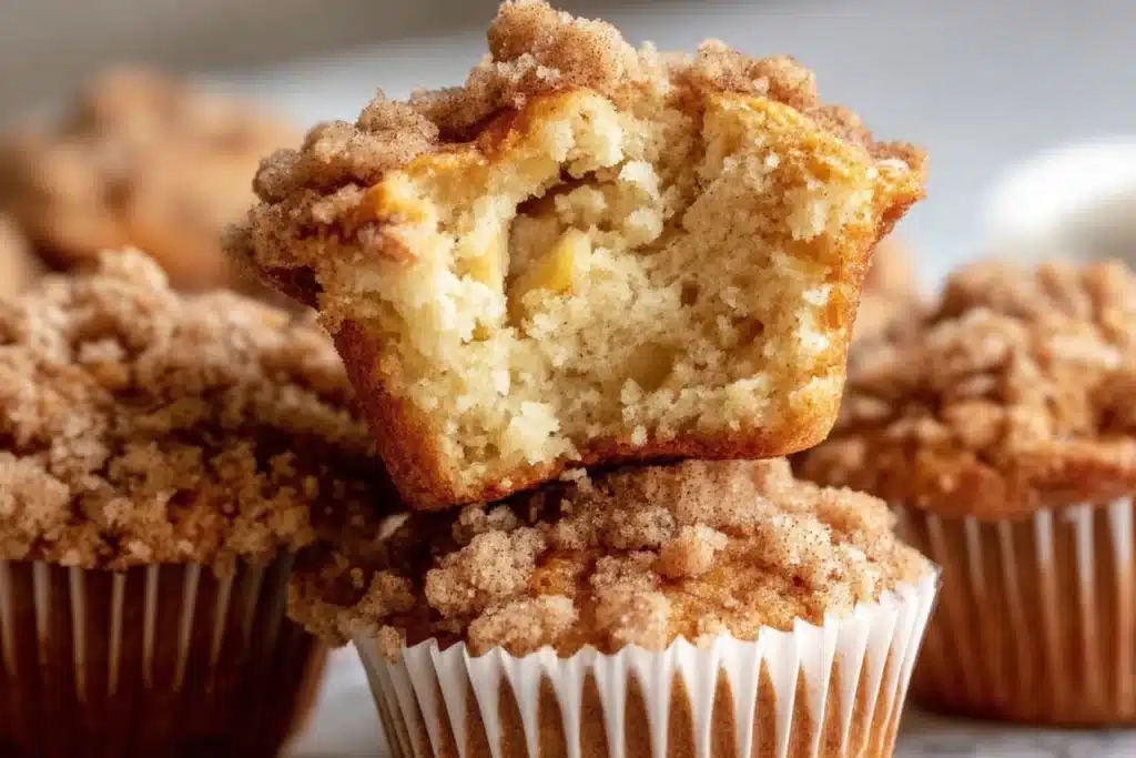 apple muffins with crumb topping