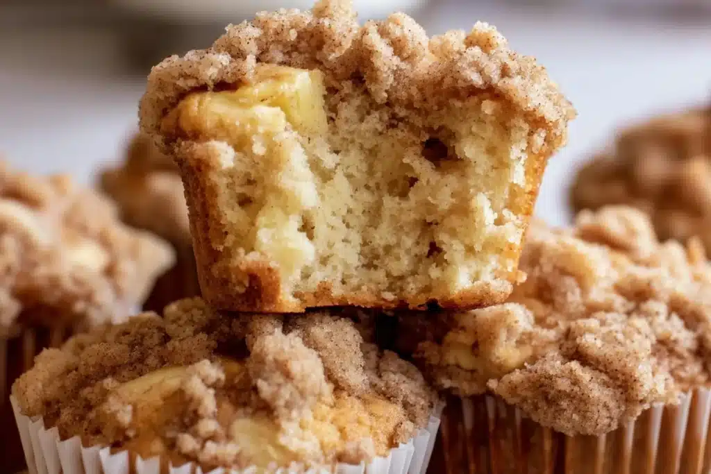 apple muffins with crumb topping