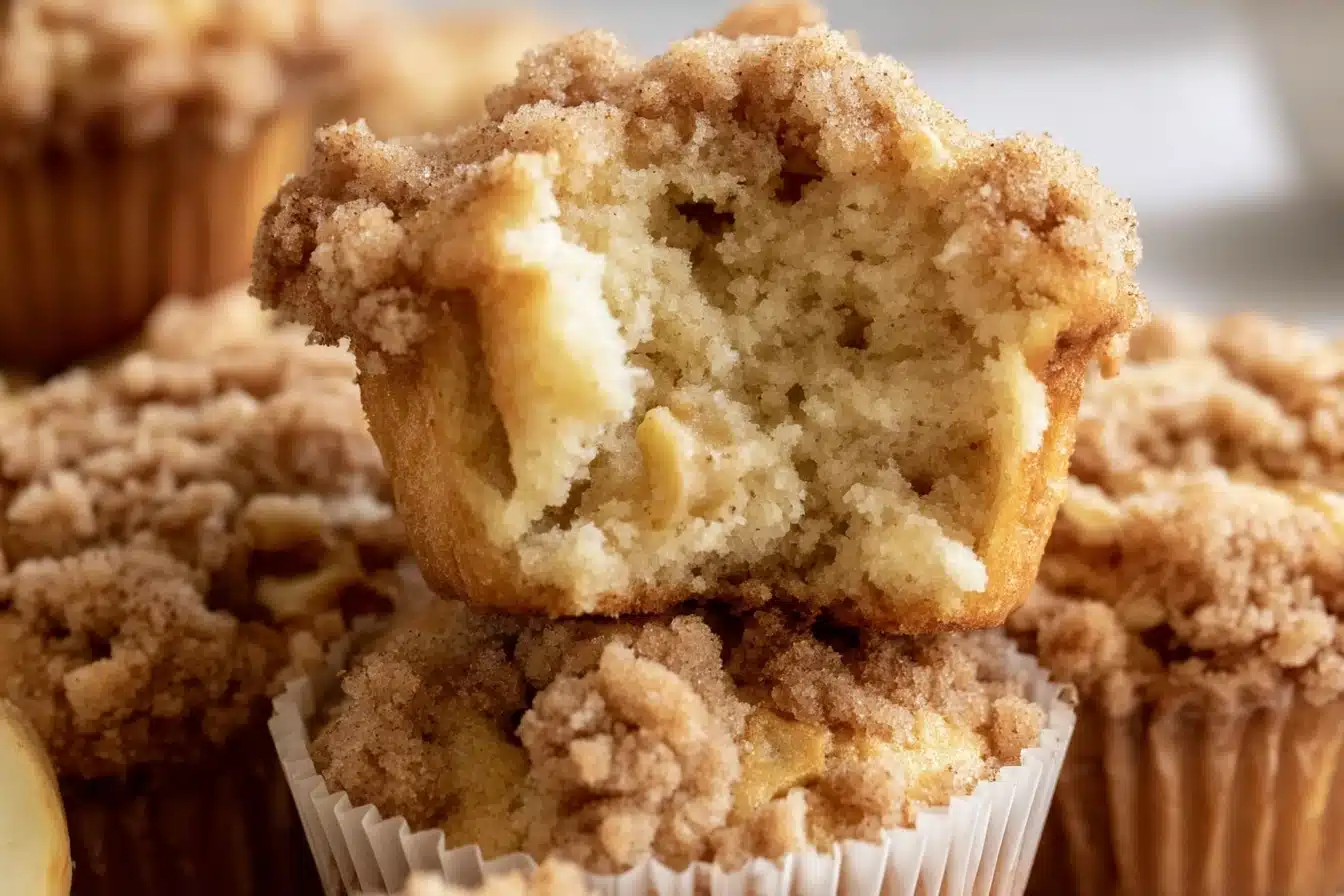 apple muffins with crumb topping