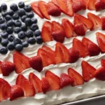 strawberry jello flag cake