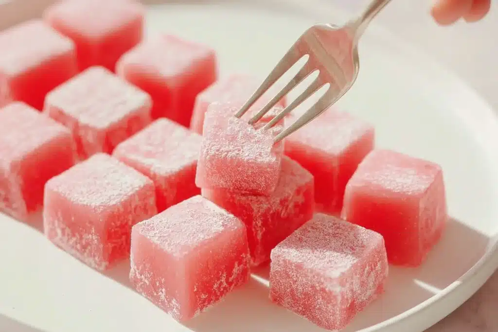 watermelon mochi