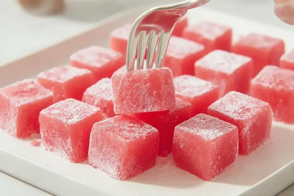 watermelon mochi
