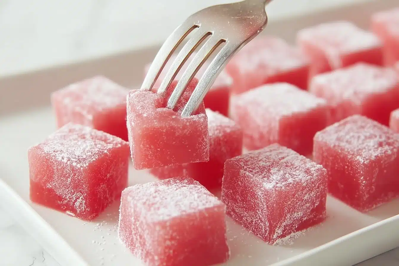 watermelon mochi