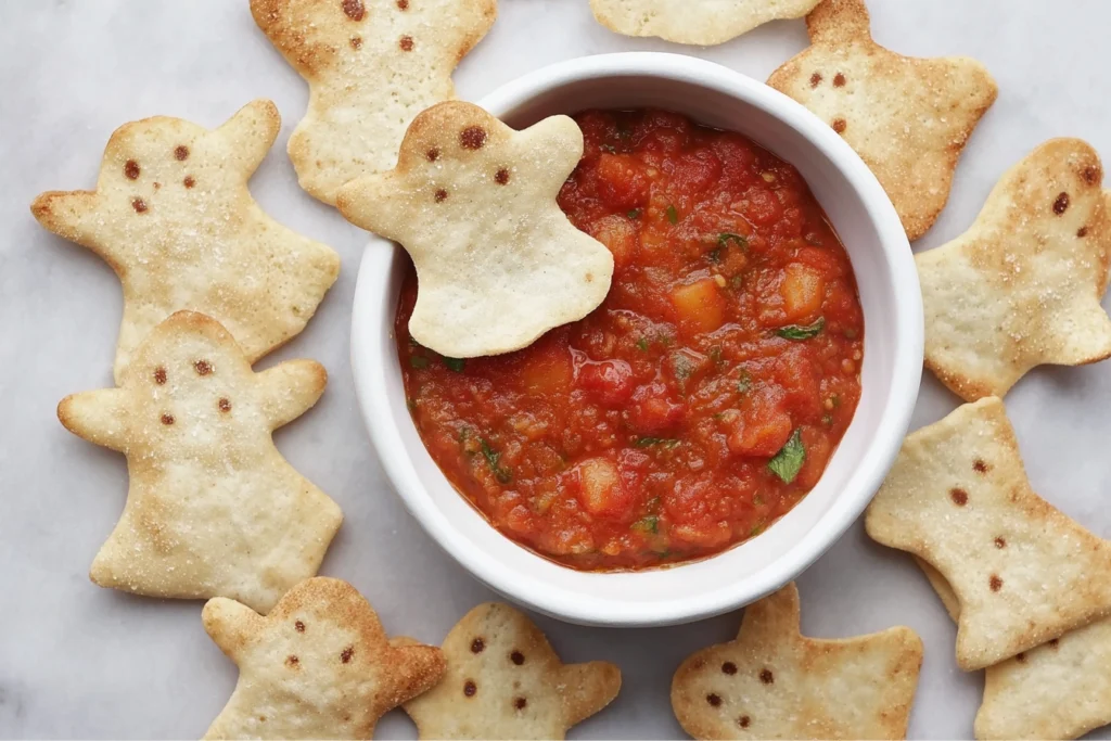 Spooky Baked Halloween Chips