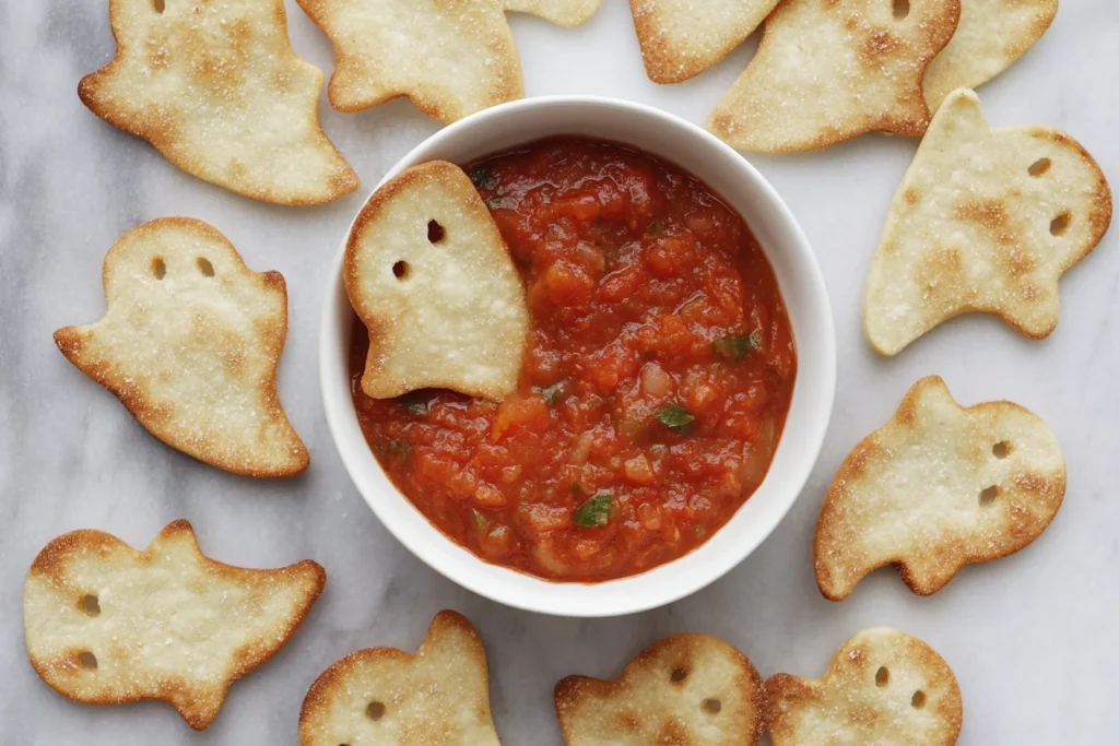 Spooky Baked Halloween Chips