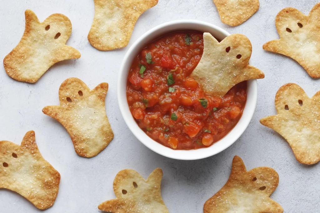 Spooky Baked Halloween Chips