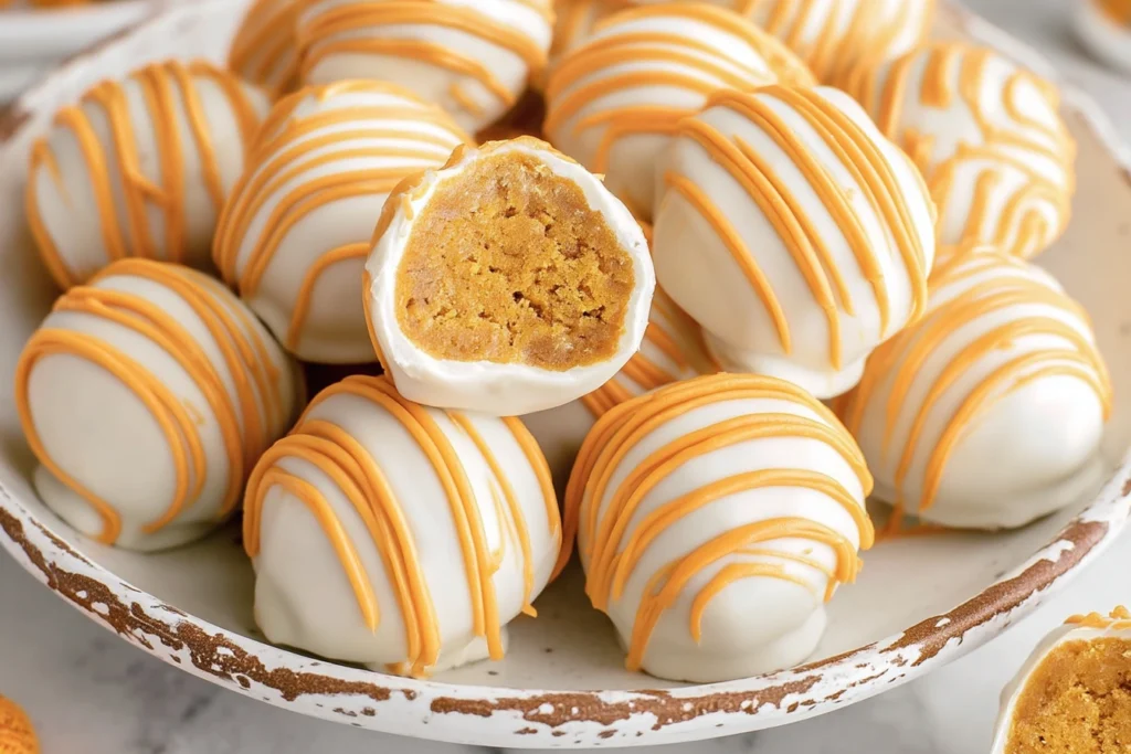 No Bake Pumpkin Cheesecake Balls