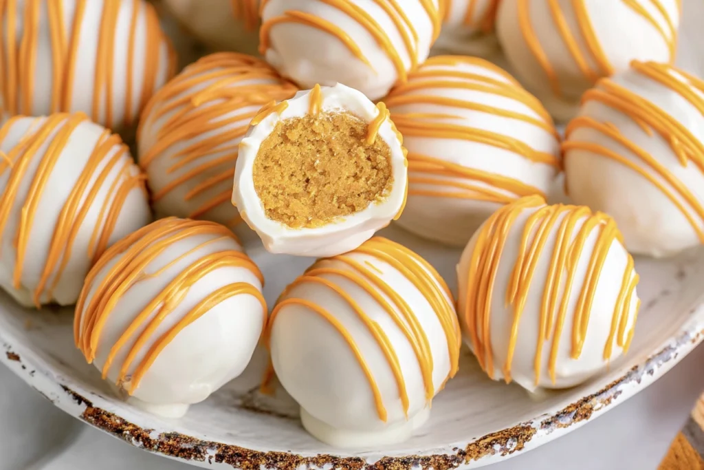 No Bake Pumpkin Cheesecake Balls