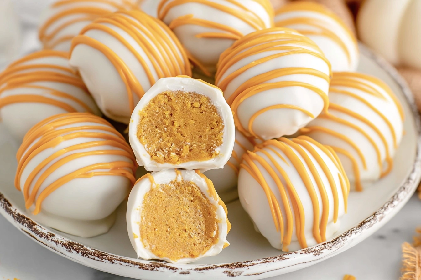 No Bake Pumpkin Cheesecake Balls