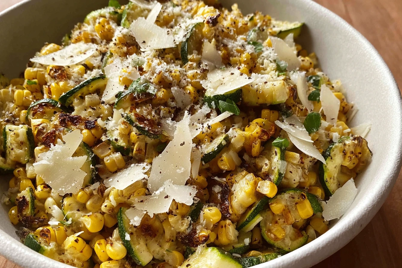 Parmesan Zucchini and Corn Parmesan Zucchini and Corn