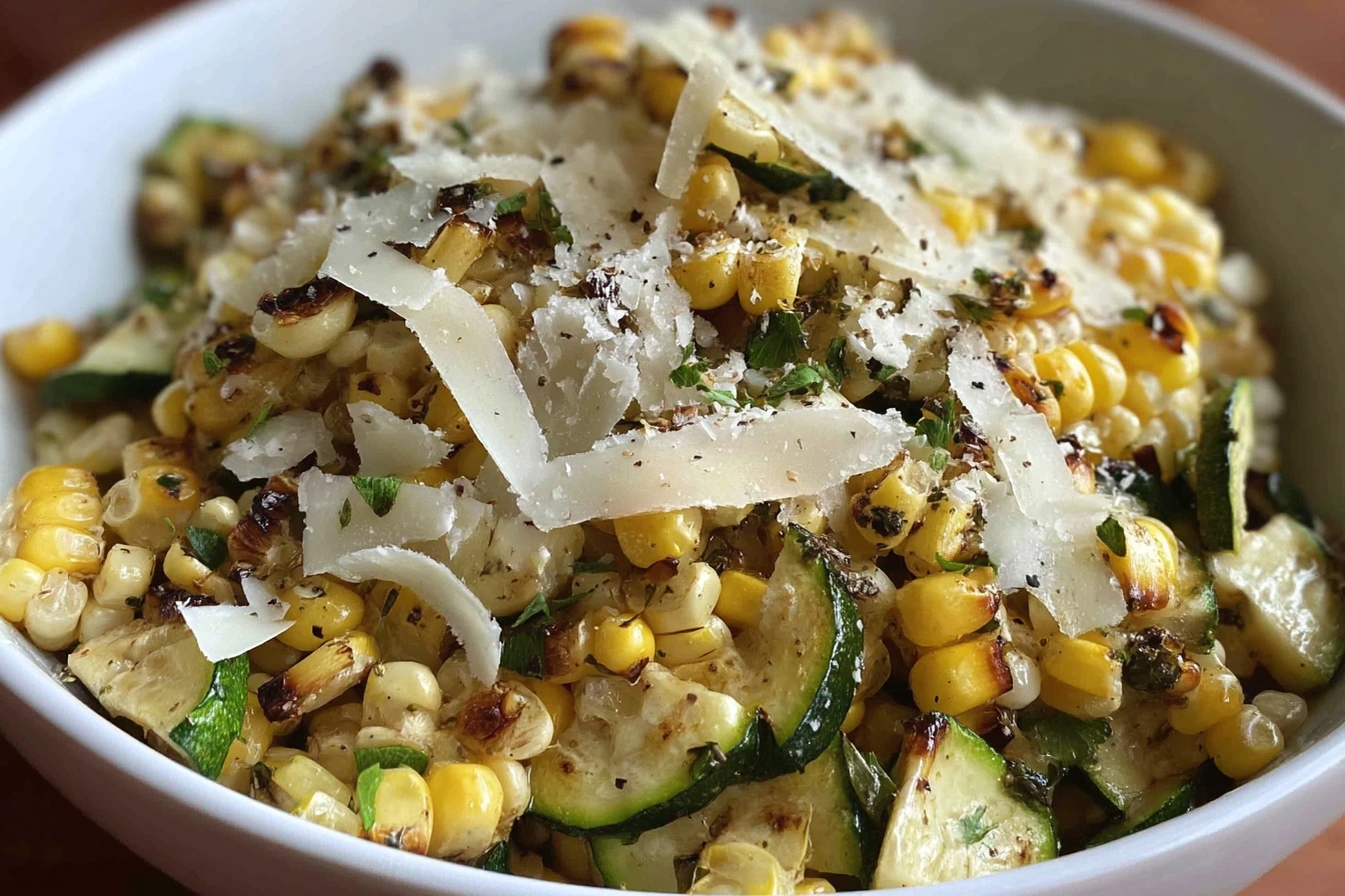 Parmesan Zucchini and Corn Parmesan Zucchini and Corn