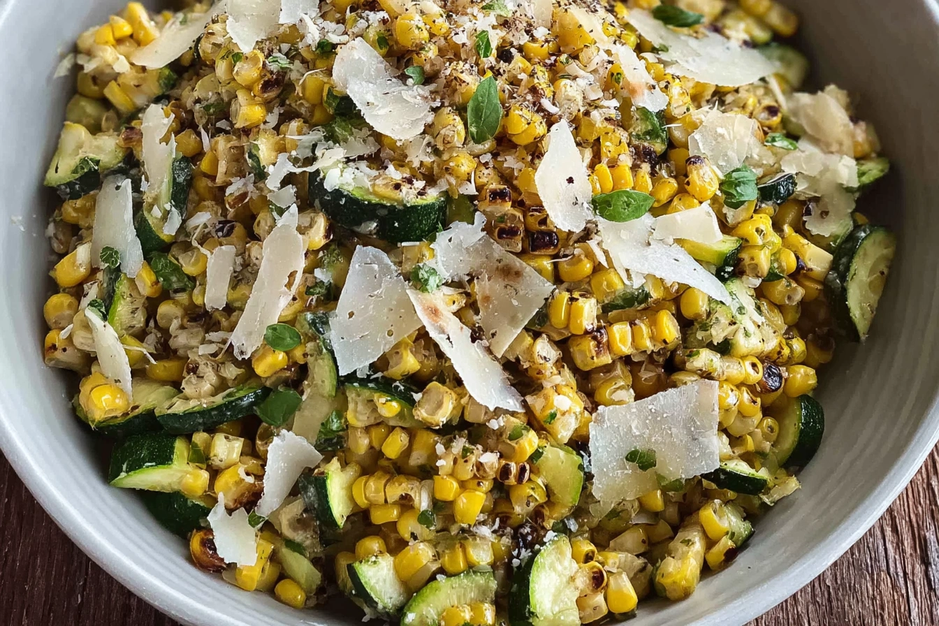 Parmesan Zucchini and Corn