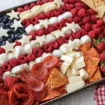 American flag charcuterie board