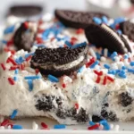 no bake fireworks Oreo cheesecake