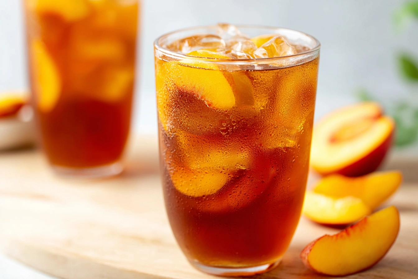 peach iced tea