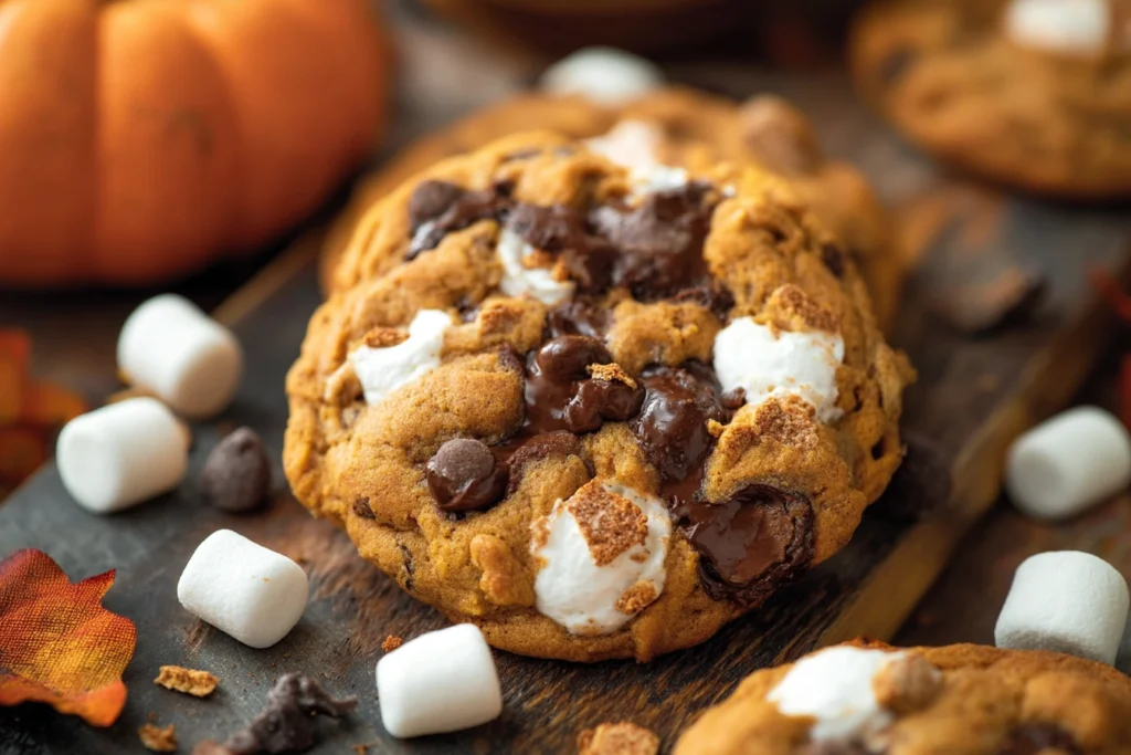 Pumpkin S'mores Cookies