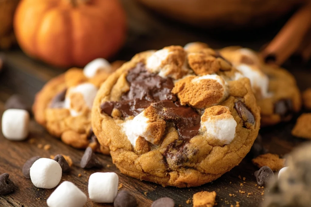 Pumpkin S'mores Cookies