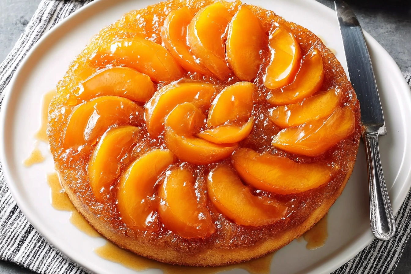 peach cake