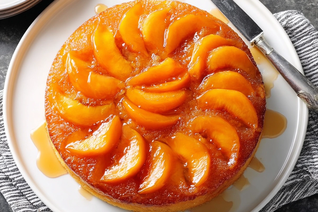 peach cake