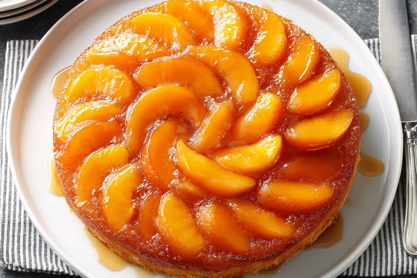 peach cake